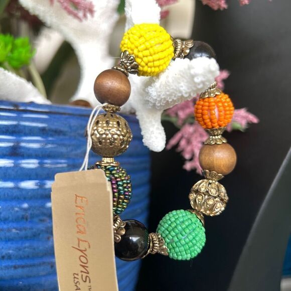 Chunky Retro Y2k Erica Lyons Fashion Bracelet $16ea / 3 for $25 - Picture 3 of 7